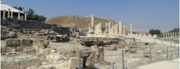 The Roman city of Beit Shean